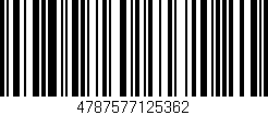 Código de barras (EAN, GTIN, SKU, ISBN): '4787577125362'