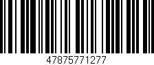 Código de barras (EAN, GTIN, SKU, ISBN): '47875771277'