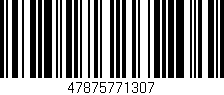 Código de barras (EAN, GTIN, SKU, ISBN): '47875771307'