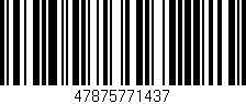 Código de barras (EAN, GTIN, SKU, ISBN): '47875771437'
