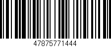 Código de barras (EAN, GTIN, SKU, ISBN): '47875771444'