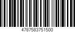 Código de barras (EAN, GTIN, SKU, ISBN): '4787583751500'