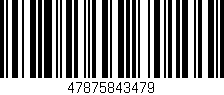 Código de barras (EAN, GTIN, SKU, ISBN): '47875843479'