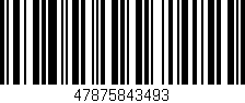 Código de barras (EAN, GTIN, SKU, ISBN): '47875843493'