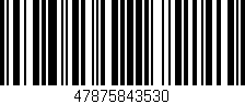 Código de barras (EAN, GTIN, SKU, ISBN): '47875843530'