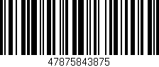 Código de barras (EAN, GTIN, SKU, ISBN): '47875843875'