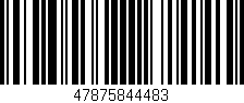 Código de barras (EAN, GTIN, SKU, ISBN): '47875844483'