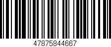 Código de barras (EAN, GTIN, SKU, ISBN): '47875844667'