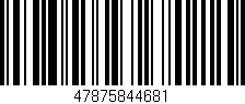 Código de barras (EAN, GTIN, SKU, ISBN): '47875844681'