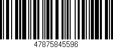 Código de barras (EAN, GTIN, SKU, ISBN): '47875845596'