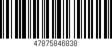 Código de barras (EAN, GTIN, SKU, ISBN): '47875846838'