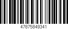 Código de barras (EAN, GTIN, SKU, ISBN): '47875849341'
