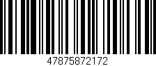 Código de barras (EAN, GTIN, SKU, ISBN): '47875872172'