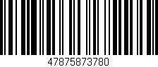 Código de barras (EAN, GTIN, SKU, ISBN): '47875873780'