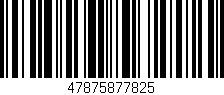 Código de barras (EAN, GTIN, SKU, ISBN): '47875877825'