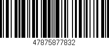 Código de barras (EAN, GTIN, SKU, ISBN): '47875877832'