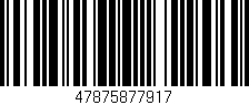 Código de barras (EAN, GTIN, SKU, ISBN): '47875877917'