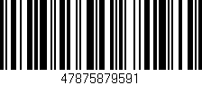 Código de barras (EAN, GTIN, SKU, ISBN): '47875879591'