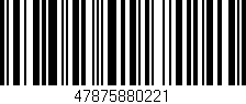 Código de barras (EAN, GTIN, SKU, ISBN): '47875880221'
