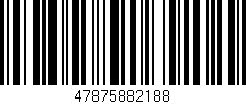 Código de barras (EAN, GTIN, SKU, ISBN): '47875882188'