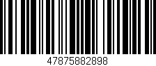 Código de barras (EAN, GTIN, SKU, ISBN): '47875882898'