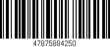 Código de barras (EAN, GTIN, SKU, ISBN): '47875884250'