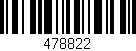Código de barras (EAN, GTIN, SKU, ISBN): '478822'