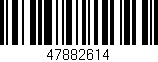 Código de barras (EAN, GTIN, SKU, ISBN): '47882614'