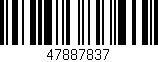 Código de barras (EAN, GTIN, SKU, ISBN): '47887837'