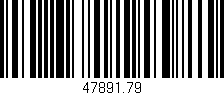 Código de barras (EAN, GTIN, SKU, ISBN): '47891.79'