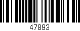 Código de barras (EAN, GTIN, SKU, ISBN): '47893'