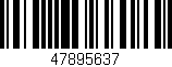Código de barras (EAN, GTIN, SKU, ISBN): '47895637'