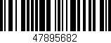 Código de barras (EAN, GTIN, SKU, ISBN): '47895682'