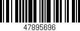 Código de barras (EAN, GTIN, SKU, ISBN): '47895696'