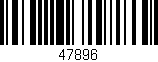 Código de barras (EAN, GTIN, SKU, ISBN): '47896'