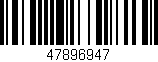 Código de barras (EAN, GTIN, SKU, ISBN): '47896947'