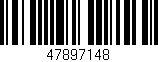 Código de barras (EAN, GTIN, SKU, ISBN): '47897148'