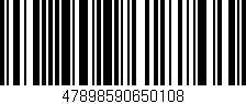 Código de barras (EAN, GTIN, SKU, ISBN): '47898590650108'
