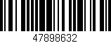 Código de barras (EAN, GTIN, SKU, ISBN): '47898632'