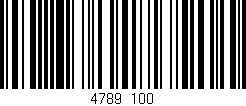 Código de barras (EAN, GTIN, SKU, ISBN): '4789/100'