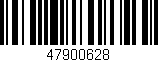 Código de barras (EAN, GTIN, SKU, ISBN): '47900628'
