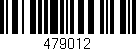 Código de barras (EAN, GTIN, SKU, ISBN): '479012'