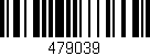 Código de barras (EAN, GTIN, SKU, ISBN): '479039'