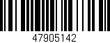 Código de barras (EAN, GTIN, SKU, ISBN): '47905142'