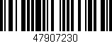 Código de barras (EAN, GTIN, SKU, ISBN): '47907230'
