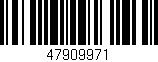 Código de barras (EAN, GTIN, SKU, ISBN): '47909971'