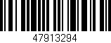 Código de barras (EAN, GTIN, SKU, ISBN): '47913294'