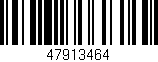 Código de barras (EAN, GTIN, SKU, ISBN): '47913464'
