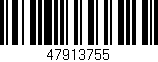 Código de barras (EAN, GTIN, SKU, ISBN): '47913755'