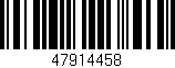 Código de barras (EAN, GTIN, SKU, ISBN): '47914458'